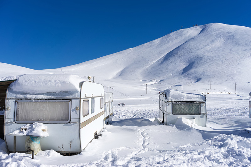 Take good care of your motorhome and caravan - use continuous moisture measurement throughout the winter!